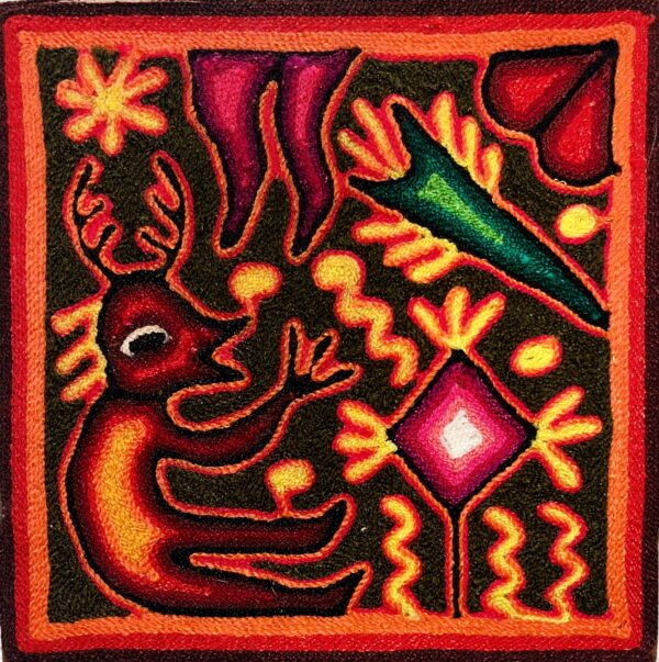 La Energia Roja, yarn painting