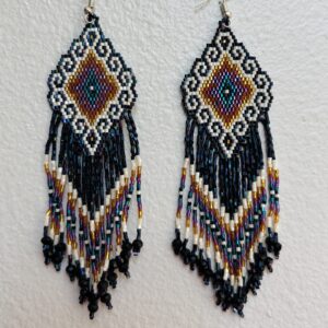 Wixarika Huichol Earrings - Ojo de Dios