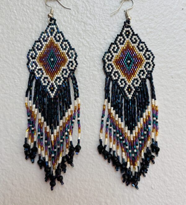 Wixarika Huichol Earrings - Ojo de Dios