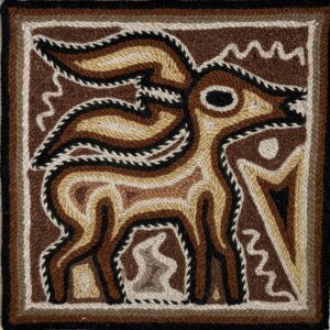 Venado de la Tierra - Wixarika Yarn Painting