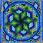 Estrella Verde – Wixarika Bead Tile