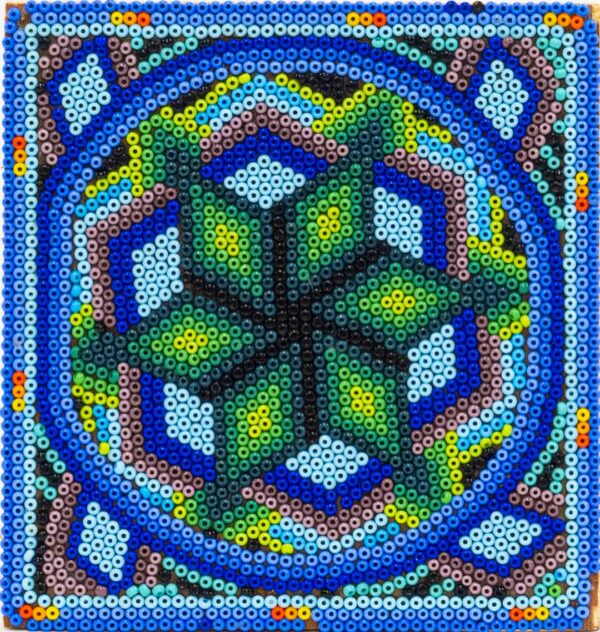 Estrella Verde – Wixarika Bead Tile