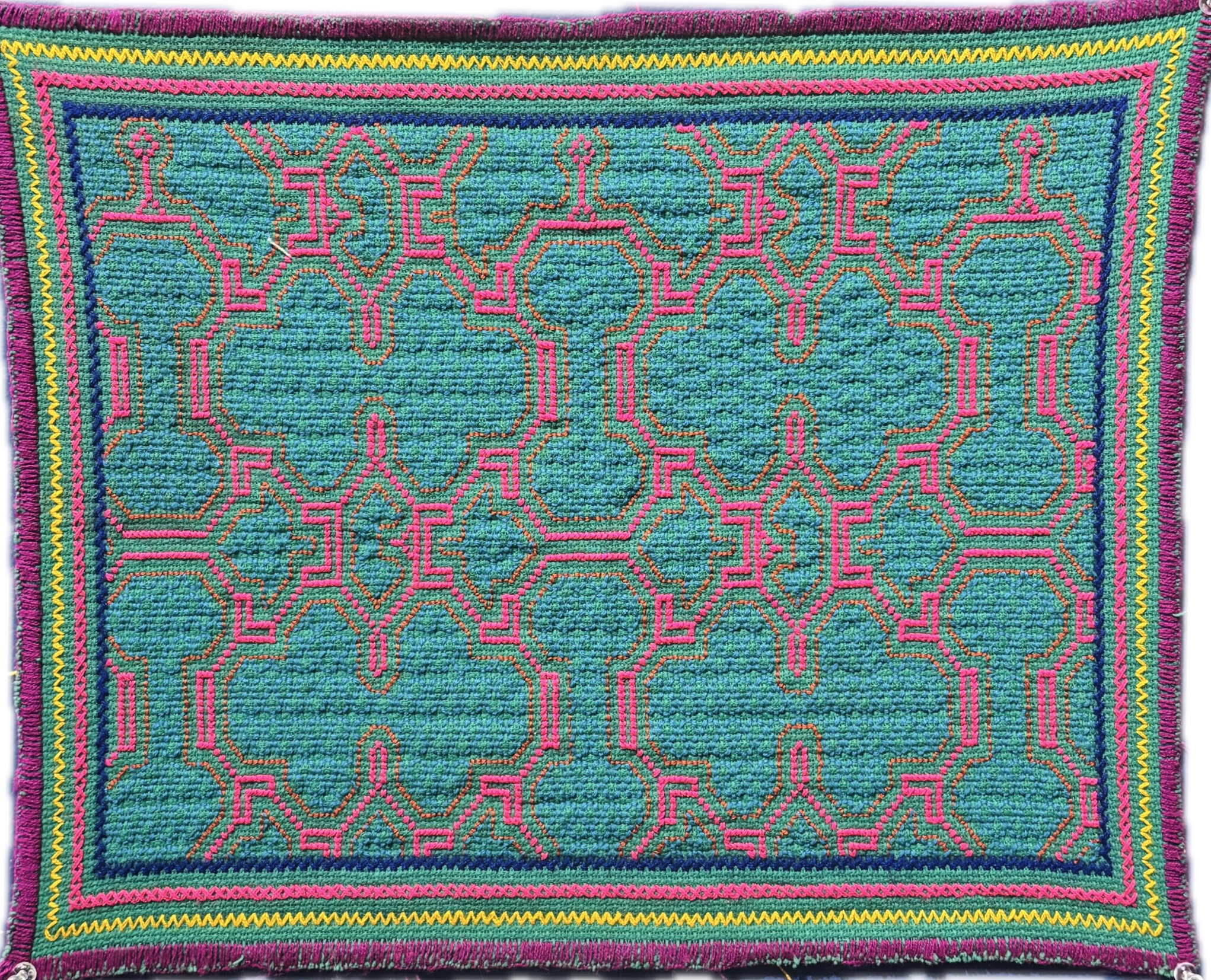 Traditional kene design to Protect Vitality, Health, & Happiness