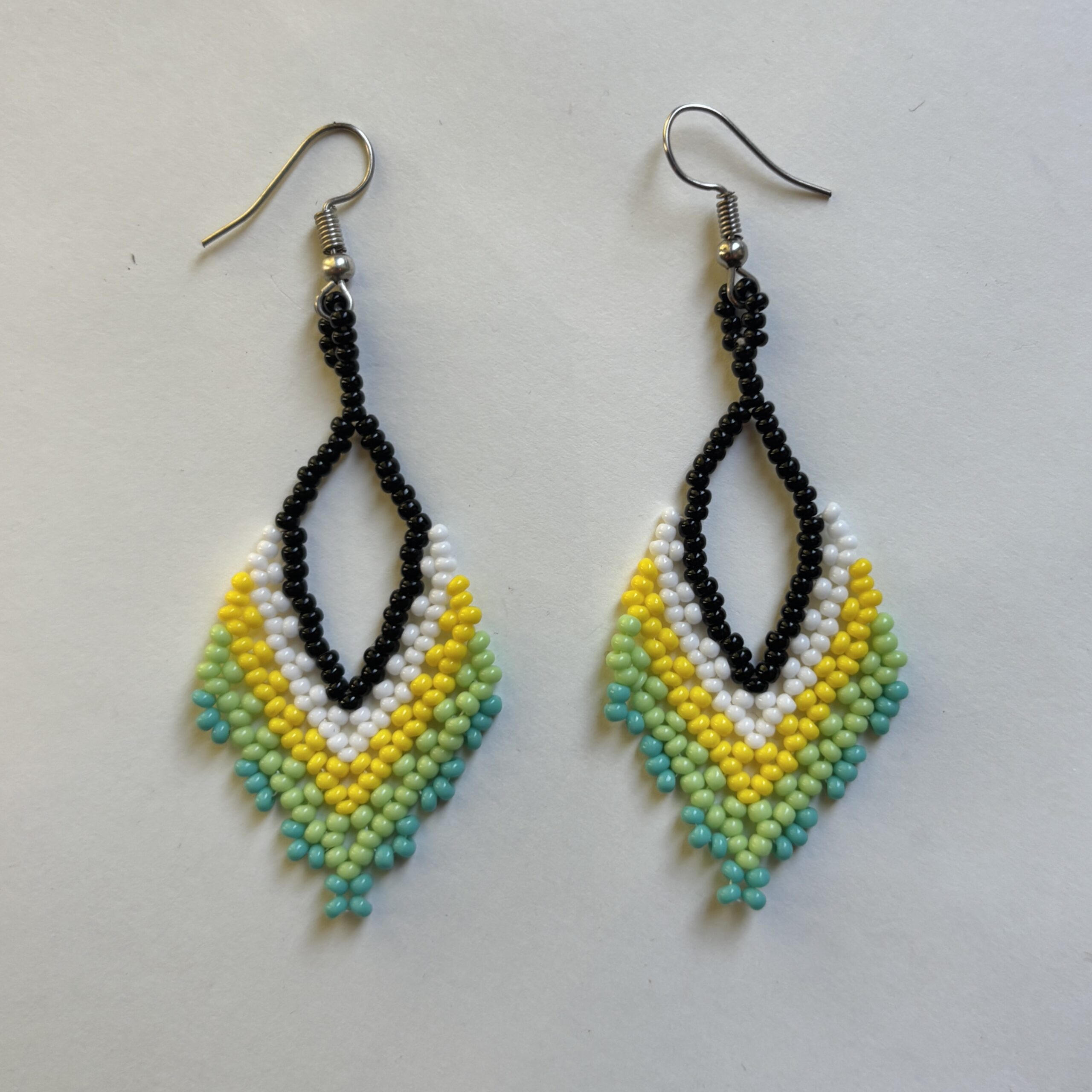 Wixarika Huichol Droplet Earrings