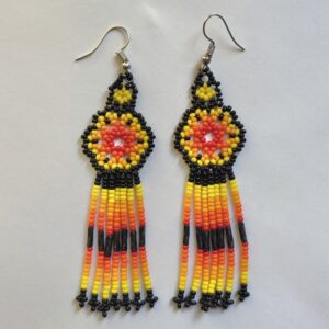 Wixarika Sun Flower Earrings