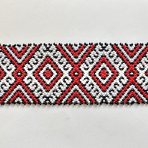 Wixarika Huichol Red Eye of God Bracelet