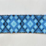 Wixarika Huichol Blue Peyote Bracelet